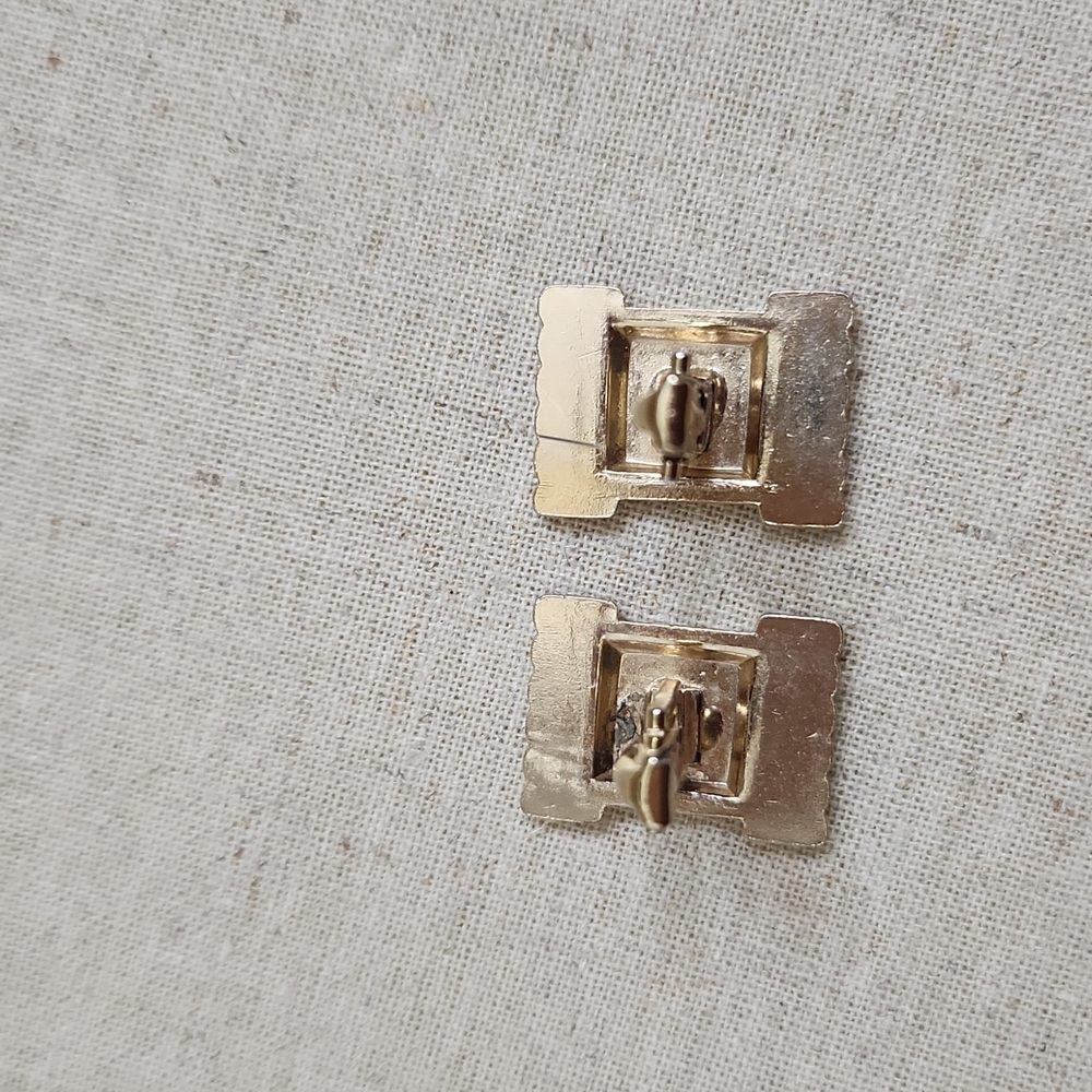 Men's Vintage Gold Tone Cuff Links - Picture 3 of 3